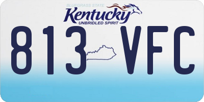 KY license plate 813VFC
