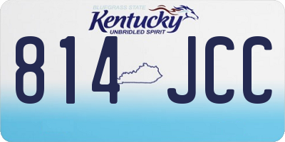 KY license plate 814JCC