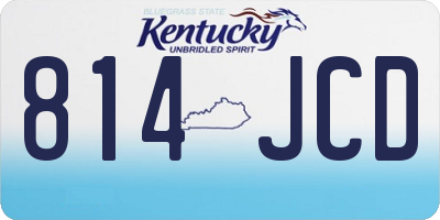 KY license plate 814JCD