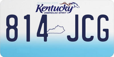 KY license plate 814JCG