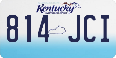 KY license plate 814JCI