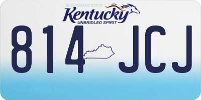 KY license plate 814JCJ