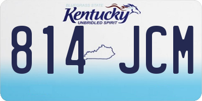 KY license plate 814JCM