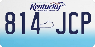 KY license plate 814JCP