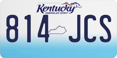 KY license plate 814JCS