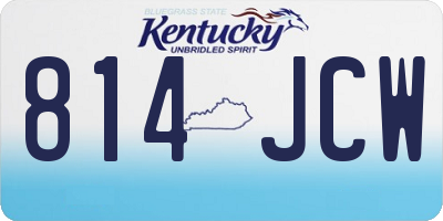 KY license plate 814JCW