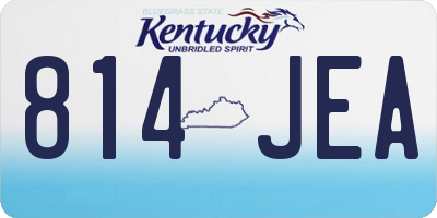 KY license plate 814JEA