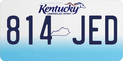 KY license plate 814JED