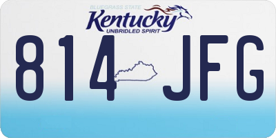 KY license plate 814JFG