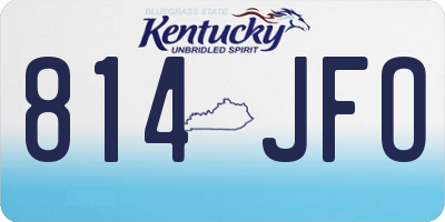 KY license plate 814JFO