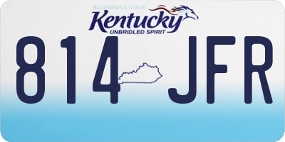 KY license plate 814JFR