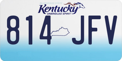 KY license plate 814JFV