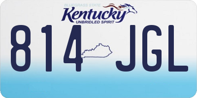 KY license plate 814JGL
