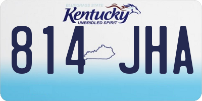 KY license plate 814JHA