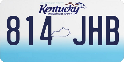 KY license plate 814JHB
