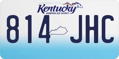 KY license plate 814JHC