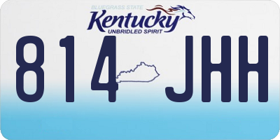 KY license plate 814JHH