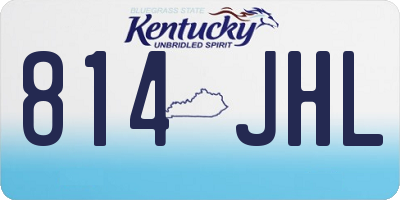 KY license plate 814JHL