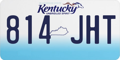 KY license plate 814JHT