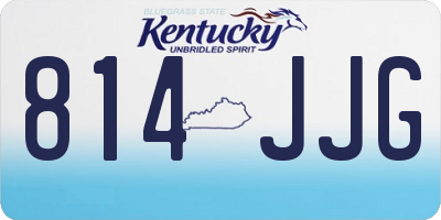 KY license plate 814JJG