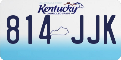 KY license plate 814JJK