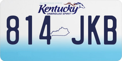 KY license plate 814JKB