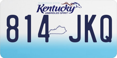 KY license plate 814JKQ