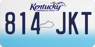 KY license plate 814JKT
