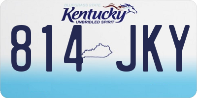 KY license plate 814JKY