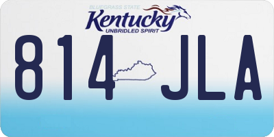 KY license plate 814JLA