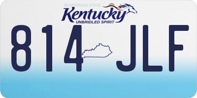 KY license plate 814JLF