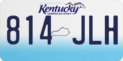 KY license plate 814JLH