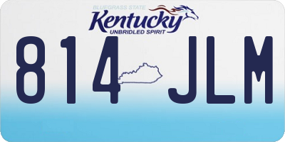 KY license plate 814JLM