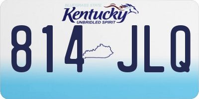 KY license plate 814JLQ