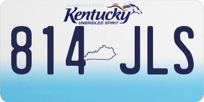 KY license plate 814JLS