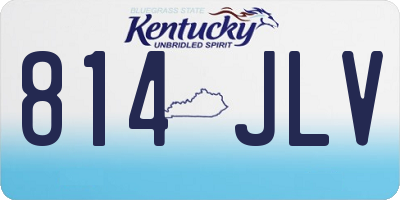 KY license plate 814JLV