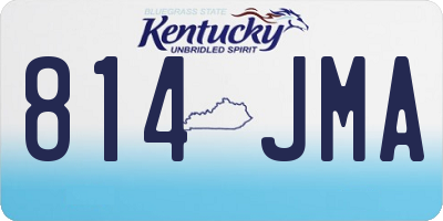 KY license plate 814JMA