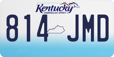 KY license plate 814JMD