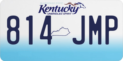 KY license plate 814JMP