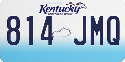KY license plate 814JMQ