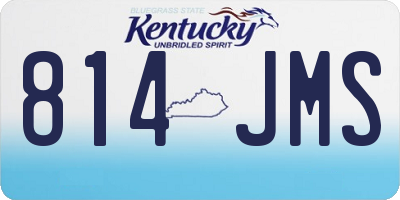 KY license plate 814JMS