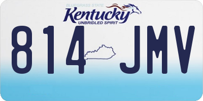 KY license plate 814JMV