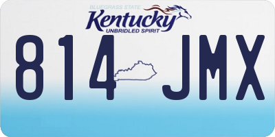 KY license plate 814JMX