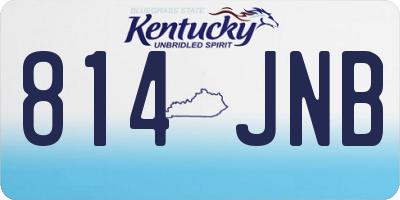 KY license plate 814JNB
