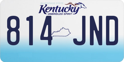 KY license plate 814JND