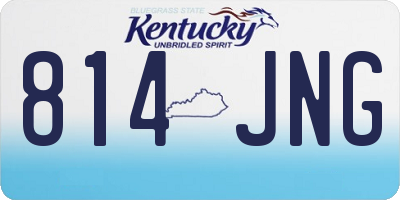 KY license plate 814JNG