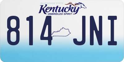 KY license plate 814JNI