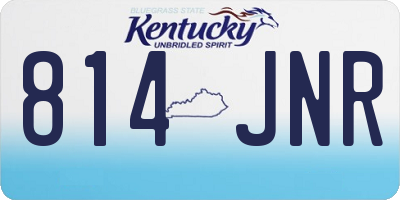KY license plate 814JNR