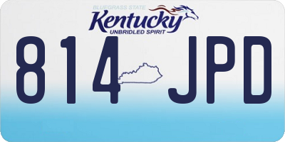 KY license plate 814JPD