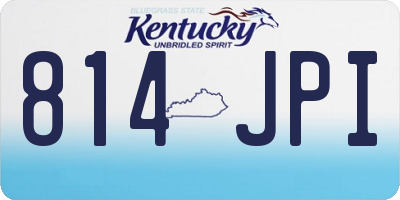 KY license plate 814JPI